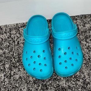 Turquoise Crocs